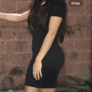 Black Off-the-Shoulder Bodycon Party Mini Dress Classy Fitted Little Black Dress